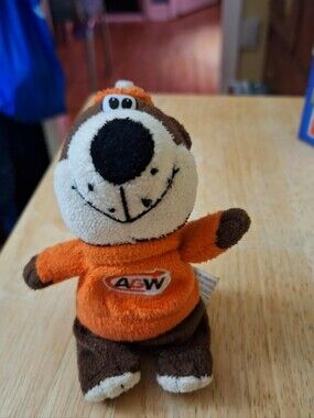 Vintage 90s A&W Rooty The Root Bear Plush